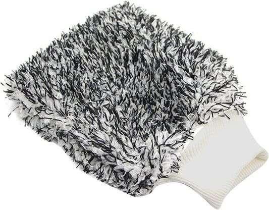 Waschhandschuh Mikrofaser Schwarz